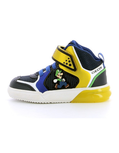 Sneakers Garcon GEOX GRAYJAY SUPER MARIO J169YD0FU50C0335 Marine Roya  Taille 26 Couleur fournisseur Royal yellow