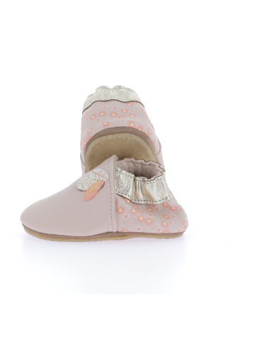 Robeez chaussons bebe leaf season rose