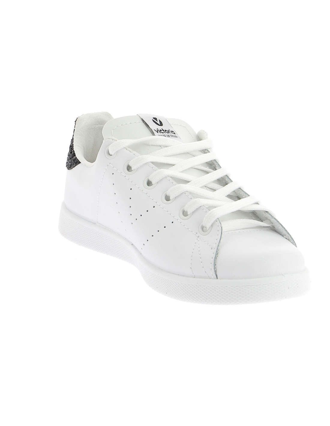 Chaussures Victoria blanc fille - 125129 Cuir BLANC - CM0518