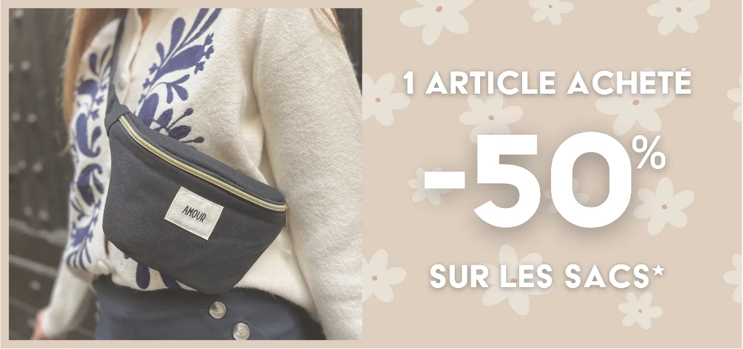 Opération maroquinerie 1 article acheté = -50% sur les sacs